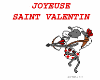 Gif animé joyeuse Saint Valentin cupidon mouton